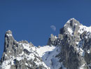 Der Mond zwischen Viererspitze und Kreuzwand