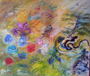 "Femme dragonne" mythologie 55 x 46 cm