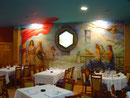 Mural en restaurante.