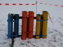 und Abschussrohre für die "richtig schönen" Feuerwerksbomben mit Kaliber 125mm und 150mm