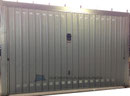 Porta basculante zincata con finitura cromata
