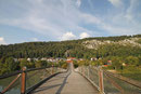 Zweitlängste Holzbrücke Europas, 193m lang, 3,2m breit