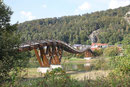 Zweitlängste Holzbrücke Europas, 193m lang, 3,2m breit