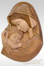 Madonnenrelief mehrtönig gebeizt