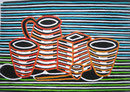 Thomas Landt - "Hommage a Baudelaire" - Farb-Linoldruck auf Bütten - 40x50 cm - 2009 - Auflage 5/10 - Sylt
