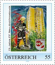 Die Feuerwehr - Briefmarke