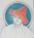 Vernarrt (Heinz Rall), Zeichnung, 1990