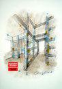 Mappenkurs Innenachitektur, Innenarchitekturstudium, Innenarchitekturzeichnen, Mappenkurs Düsseldorf 