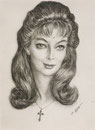 Claudina Coster 1962 fusain André Aaron Bilis