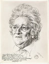 Rollan Henri -Comedie Française  (Donogoo) 1965 fusain André Aaron Bilis