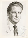 Claude Benedict -Comedie Française 1964 fusain André Aaron Bilis