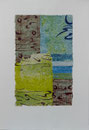 Les Nuages (2), lithographie-collage, 50 x 76 cm