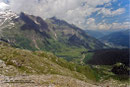 Aufstieg zum Hohen Sonnblick - Blick zurück ins Rauriser Tal