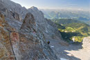 Der Hunerschartensteig mit Tiefblick zum Ausgangspunkt