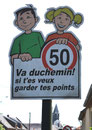 Panneau en picard à Candas- Canton de Bernaville