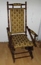 KT0515/ Schaukelstuhl mit Eisenfederung, ~1900, H112, B 55, T 70 cm, EUR 380,-