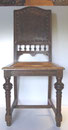 KT0553/ Suhl  1900, Eiche/Leder, H 97, B 47, T 50, Sitzhöhe 47 cm, EUR 95,-