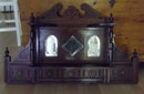 KT0274/ Garderobenbrett ~1890, Mahagoni, H 49, B 83, T 16 cm, EUR 190,-