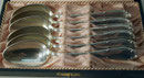3892/ Sechs Kaffeelöffel "Wesseler" ~1930, 90er Silberauflage, L 14cm, EUR 24,-