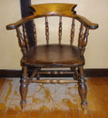 KT0381/ Captain's Chair ~1900, H 82, B 68, T 55, Sitzh. 47 cm, EUR 180,-