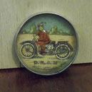 3289/ Geduldspiel ~1930, Ø 5cm, m. Spiegel, EUR 14,-