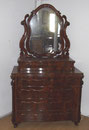 KT0513/ Spiegelkommode ~1850, Mahagoni, H 180,, B 102, T 55 cm, EUR 1250,-