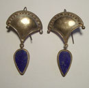 3246/ Ohrringe ~ 1960, Silber, L 7,5cm, EUR 28,-