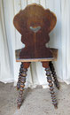 KT0588/ Bauernstuhl ~ 1800, Bayern, H 91, B 49, T 39, Ditzhöhe 47 cm, EUR 120,-