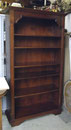 KT0585/ Zwei Bücherregale, ~1980, Nussholz, H 190, B 104, T 40 cm, EUR 320,-