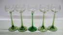 3094/ 6 Mini-Weingläser ~ 1900, H 13cm, EUR 50,-