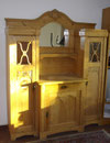 KT0398/ Turmbüffet ~ 1910, dänisch, Kiefer hell, zerlegbar, H 200, B 159, T 53cm, EUR 1900,-