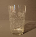 4192/ Glas "Volle Becher - Sorgenbrecher" 1898, H 12cm, kl. Abplatzer, EUR 18,-
