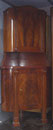 KT0506/ Eckschrank Frankreich ~1850, Mahagoni, 2-tlg., H 180, B 86, Schenkeltiefe 64 cm, EUR 790,-