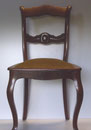 KT0552/ Stul ~1830 Mahagoni, neue Sitzplatte, H 90, B 46, T 45, Sitzhöhe 47, EUR 95,-