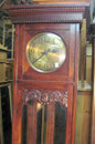 KT0060/ Standuhr ~1910, Eiche rötlich, H 212, B 54, T 29cm, EUR 1100