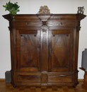 KT0284K/Dielenschrank ~1750, Westfalen, Eiche, H 195, B 216, T 69, Innentiefe 43 cm, EUR 2600,-