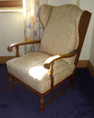 KT0563 / Ohrensessel ~1900, Buche, H 105, B 68, T 80, Siitzhöhe 46 cm, EUR 380,-