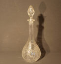 4195/ Kristallkaraffe ~1900, Stöpsel m. Abplatzer, H 38cm, EUR 38,-