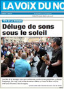 Une de la Voix du Nord 22 Juin 2014