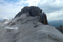 Rückblick auf Abstiegsroute