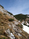 Im weiteren Wegverlauf war der Schnee sozusagen aper.