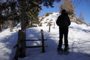 … standen wir nach einer guten Viertelstunde unmittelbar vor dem Gipfelaufbau des Seespitzes. Noch schnell ein Bildchen von Rudolf und weiter ging es …