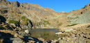 Im nächsten Moment lag mir auch dieser wunderschöne Bergsee zu Füßen. Man kann das aufgesaugte Erlebnis gar nicht in Worte fassen – einfach traumhaft!