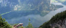 ... waren wir rasch ganz oben angekommen. Von hier aus hatten wir einen fantastischen Tiefblick auf den gesammten Hallstättersee.