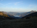 Auf der anderen Seite konnte man einen Tiefblick auf den Abersee (Wolfgangsee) genießen.