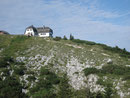 Diese Passage auch noch überwunden, konnten wir einen ersten Blick auf das Hochleckenhaus erhaschen.