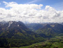 Blick ins Salzburger Land auf die Postalm. Links war auch der Rettenkogel, Bergwerkskogel, Rinnkogel  und …