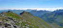 Sehenswert war auch die Wolkenbank, die sich wie eine Welle über die südöstlichen Bergspitzen des Sölktales herein walzte.
