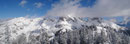 Die Wolken verzogen sich über der Reichensteiner Gruppe und einige 2000er kamen zum Vorschein. vlnr Kreuzkogel, Riffel, Kalbling, Sparafeld u. Admonter Reichenstein.