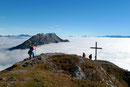 Wenige Meter und ein kurzer Abstieg zum letzten östlichen Ende des 2048m hohen Stoderzinkens und der Gipfelsieg war vollbracht.
